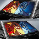 Kyojuro Rengoku Vs Akaza Demon Slayer Car Auto Sunshades Nearkii
