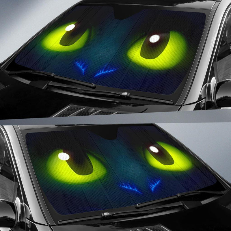 Cute Toothless Eyes Custom Car Auto Sunshade Windshield Accessories Nearkii