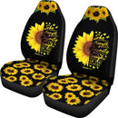 Best Christian Bible Verse Sunflower Scripture Religious Premium Custom Car Seat Covers Decor Protector Nearkii
