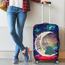 Godzilla Love Love You To The Moon Galaxy Luggage Cover Suitcase Protector Nearkii
