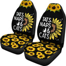 Best Tats Naps And Cats Sunflower Seat Covers Car Decor Car Protector Nearkii