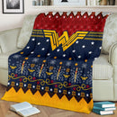 Wonder Woman Ugly Christmas Custom Blanket Home Decor Nearkii