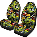 Best Cool Abstract Bright Graffiti Pattern Premium Custom Car Seat Covers Decor Protector Nearkii
