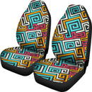 Best Colored Square Spiral Pattern Premium Custom Car Seat Covers Decor Protector Nearkii