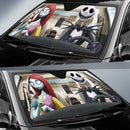 Nightmare Before Christmas Jack And Sally Couple Car Auto Sunshades Nearkii