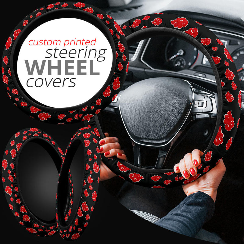 Akatsuki Cloud Premium Car Steering Wheel Cover Style 1 Nearkii
