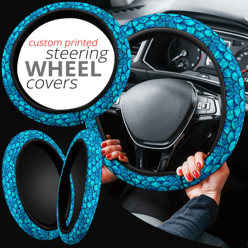 Blue Skin Premium Car Steering Wheel Cover Nearkii
