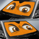 Orange Challenging Cartoon Eyes Car Auto Sun Shades Windshield Accessories Decor Gift Nearkii