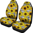 Best Sunflower Art Pattern Premium Custom Car Seat Covers Decor Protector Nearkii