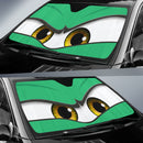 Green Angry Eyes Car Auto Sun Shades Nearkii