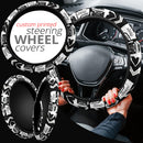 White Jeep Car Steering Wheel Cover Nearkii