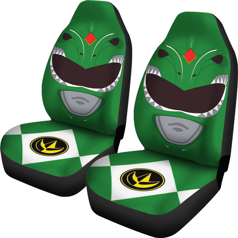 Green Mighty Morphin Power Rangers Premium Custom Car Seat Covers Decor Protectors Nearkii