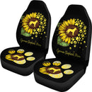 Best Sunflower German Shepherd Mom Dog Premium Custom Car Seat Covers Decor Protector Nearkii