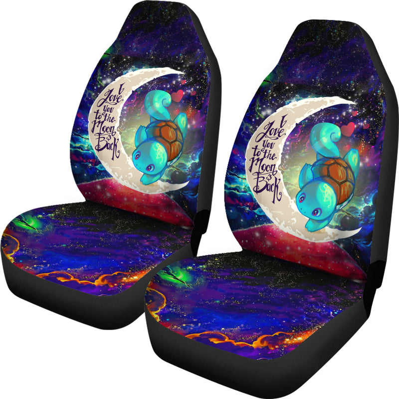 Squirtle Pokemon Love You To The Moon Galaxy Premium Custom Car Seat Covers Decor Protectors Nearkii