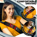 Halloween American Flag Red Jeep Girl Car Seat Belt Cover Custom Car Accessories Nearkii