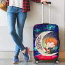 Cute Hinata Haikyuu Love You To The Moon Galaxy Luggage Cover Suitcase Protector Nearkii