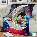 Vegeta And Bulma Dragon Ball Love You To The Moon Galaxy Blanket Nearkii