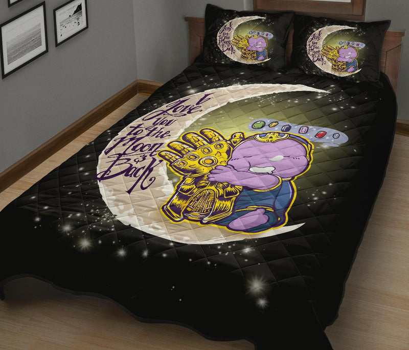 Cute Thanos To The Moon Quilt Bed Sets Nearkii