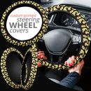 Winnie The Pood Moon Yellow Premium Car Steering Wheel Cover Nearkii