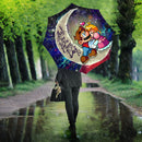 Mario Couple Love You To The Moon Galaxy Umbrella Nearkii