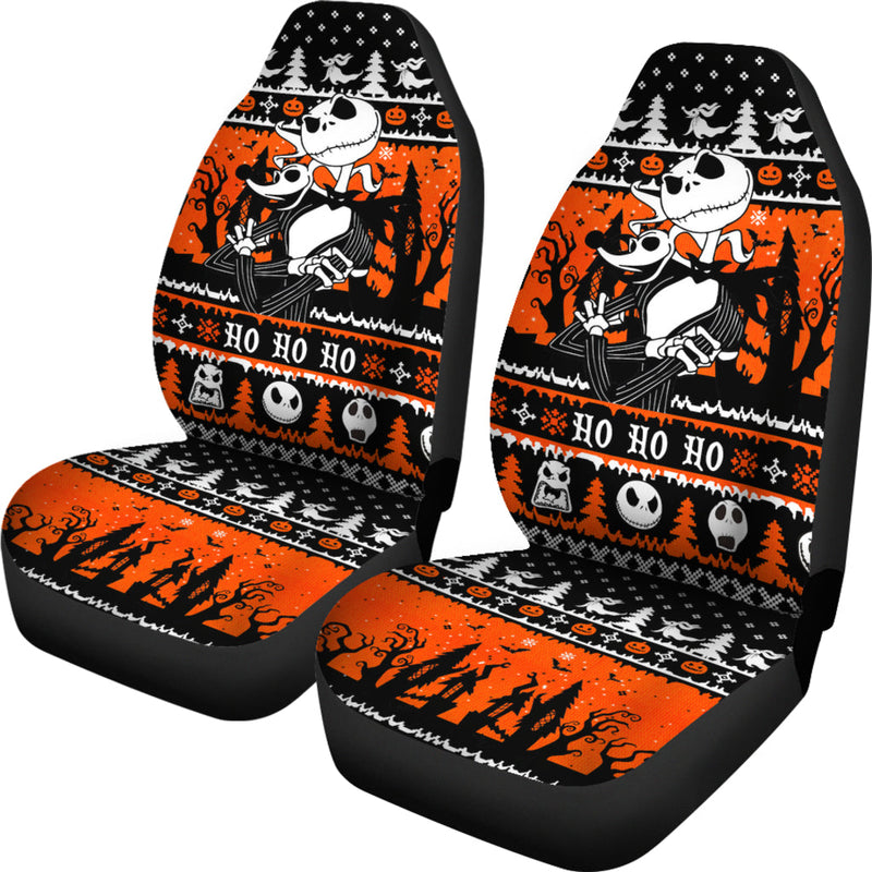 Nightmare Before Christmas Orange Premium Custom Car Seat Covers Decor Protectors Nearkii