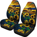 Best Painting Sunflower Art Premium Custom Car Seat Covers Decor Protector Nearkii