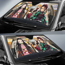 Anime Demon Slayer Team Car Auto Sun Shades Windshield Accessories Decor Gift Nearkii