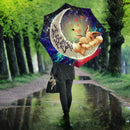 Cute Eevee Pokemon Couple Love You To The Moon Galaxy Umbrella Nearkii