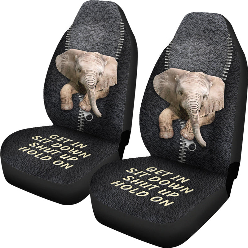Get In Sit Down Baby Elephant Premium Custom Car Seat Covers Decor Protectors Nearkii