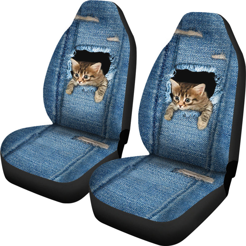 Funny Animal Cat Design Car Seat Covers Nearkii
