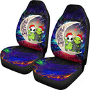 Grinch And Jack Nightmare Before Christmas Love You To The Moon Galaxy Premium Custom Car Seat Covers Decor Protectors Nearkii