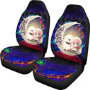 Anya Spy X Family Dog Love You To The Moon Galaxy Premium Custom Car Seat Covers Decor Protectors Nearkii