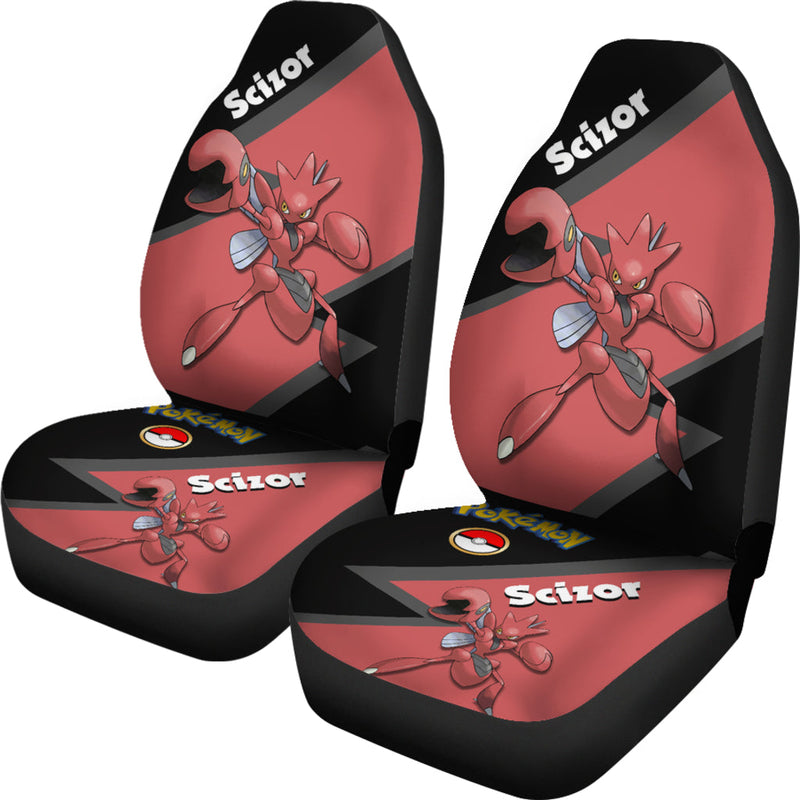 Scizor Pokemon Premium Custom Car Seat Covers Decor Protectors Nearkii