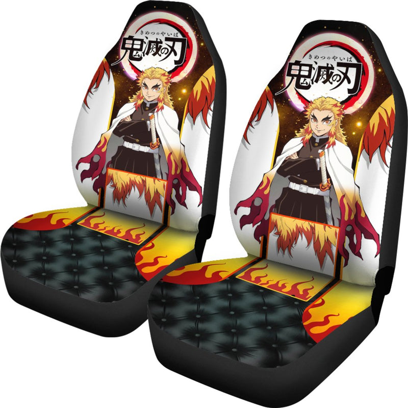 Rengoku Demon Slayer Season 2 Custom Car Premium Custom Car Seat Covers Decor Protectors Car Accessories Anime Gift Nearkii