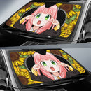 Anya Spy X Family Sunflower Zipper Car Auto Sunshades Nearkii