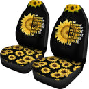 Sunflower What My Soul Says To Be Premium Custom Car Seat Covers Decor Protectors Nearkii