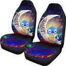 Cute Baby Stitch Sleep Love You To The Moon Galaxy Car Seat Covers Nearkii