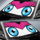 Pink Cute Eyes Cartoon Auto Sun Shades Nearkii