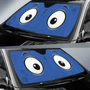 Blue Slight Surprised Cartoon Eyes Car Auto Sunshades Nearkii