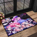 Ram And Rem Anime Girl Re Zero Doormat Nearkii