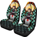 Tanjiro Sun Demon Slayer Premium Custom Car Premium Custom Car Seat Covers Decor Protectors Decor Protector Nearkii