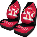 M&M's Candy Ice Cream Cones Chocolate Red Car Seat Covers Custom Car Accessories