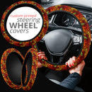 Flower Floral Retro Premium Car Steering Wheel Cover Nearkii