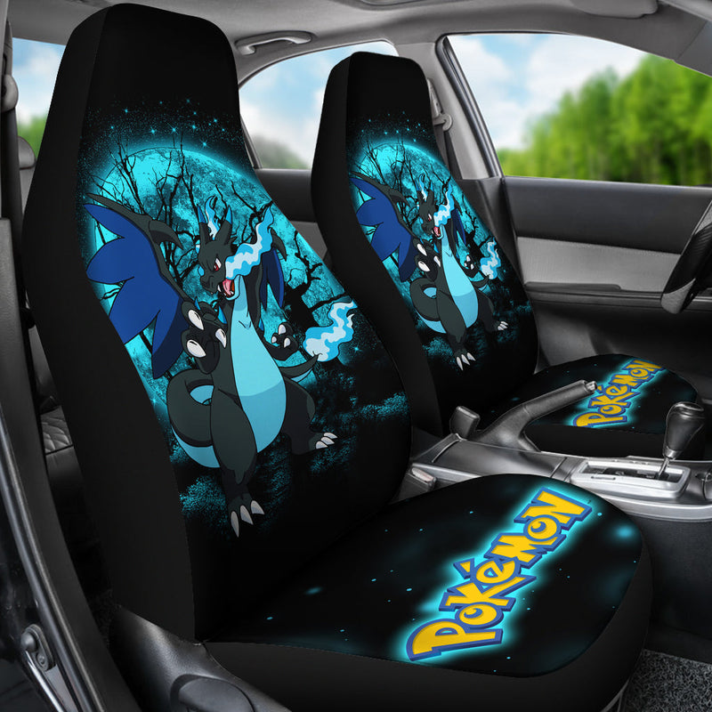 Charizard Mega X Moonlight Premium Custom Car Seat Covers Decor Protectors Nearkii