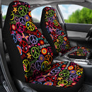 Best Hippie Wallpaper With Peace Symbol Premium Custom Car Seat Covers Decor Protector Nearkii