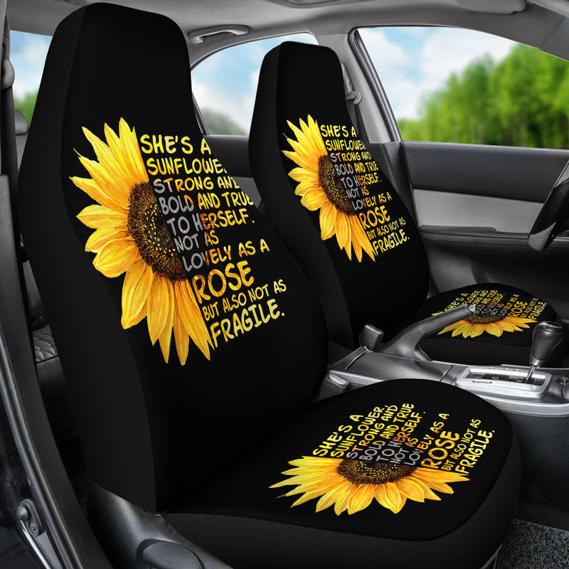 Best Sunflowers She'S A Sunflower Premium Custom Car Seat Covers Decor Protector Nearkii