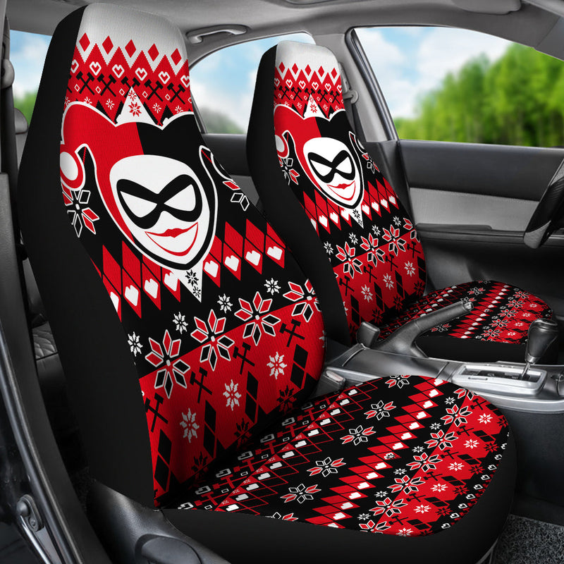 Christmas Harley Quinn Premium Custom Car Seat Covers Decor Protectors Nearkii