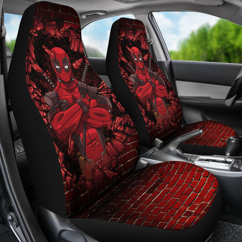 Deadpool Break Wall Car Seat Covers Nearkii