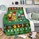 Green Gearzime Pokemon Pikachu Christmas Blanket Amazing Gift Idea Nearkii