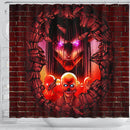 Eren Attack On Titans Founding Titan Break Wall Anime Shower Curtain Nearkii